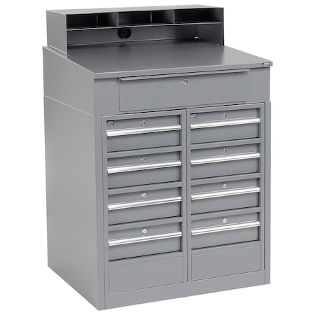 Global Industrial Cabinet Base 30 D X 51-1/2 in H, 34-1/2 in W X Steel, Gray 237405